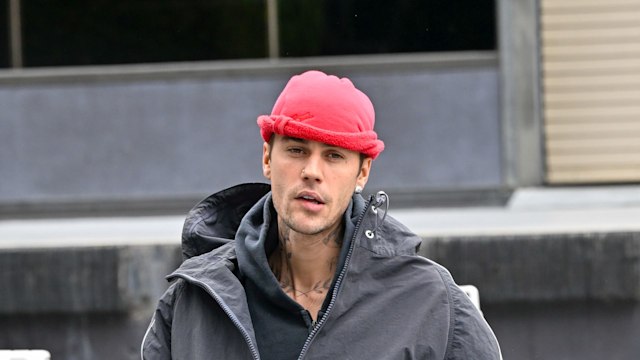 Justin Bieber is seen on April 15, 2025 in Los Angeles, California