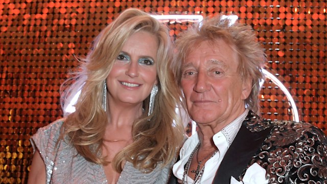 Penny Lancaster and Sir Rod Stewart attend Annabel's 4th anniversary party on March 10, 2022 in London, England.