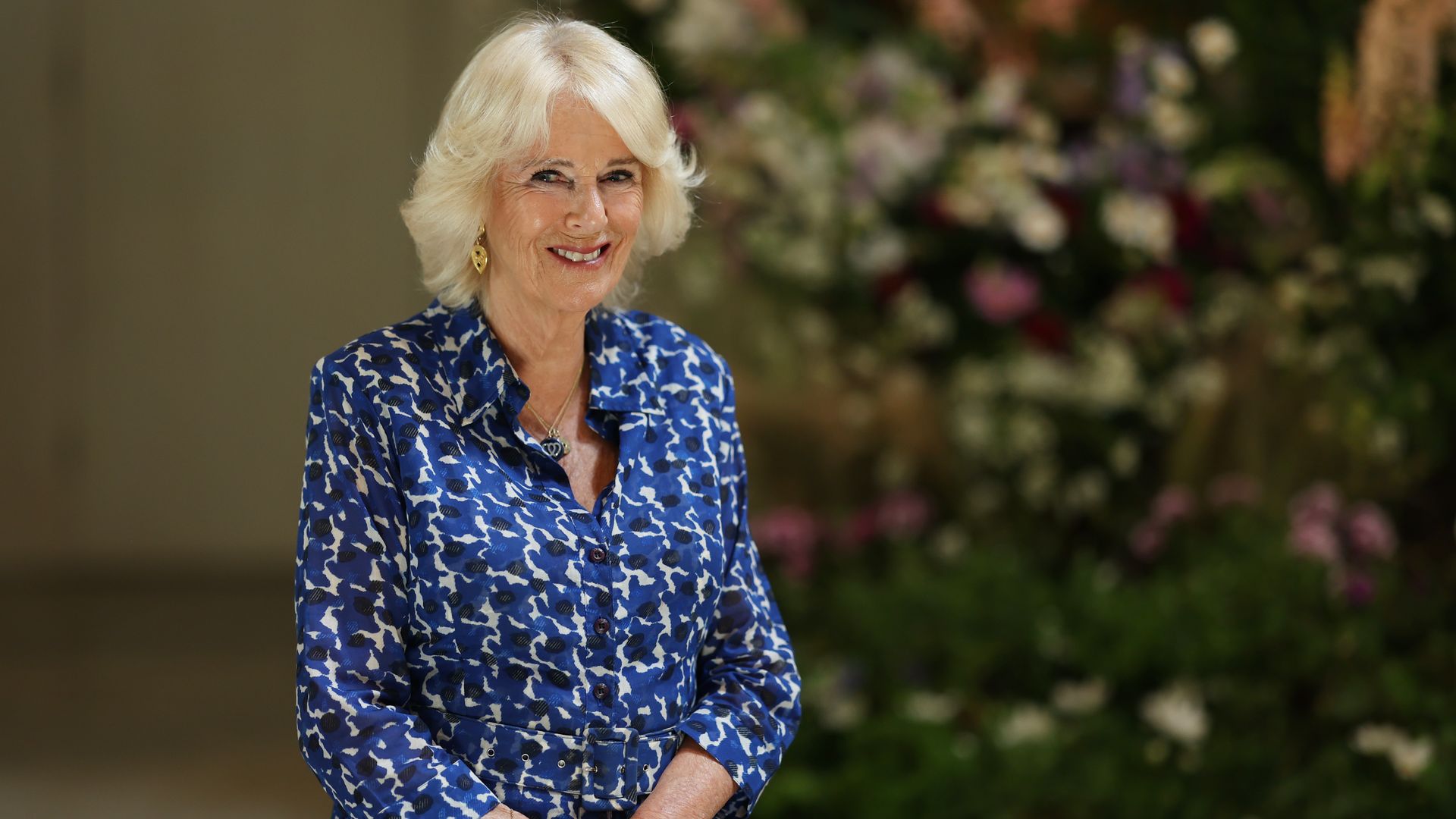 Queen Camilla visits the Garden Museum to open the annual British Flowers Week
