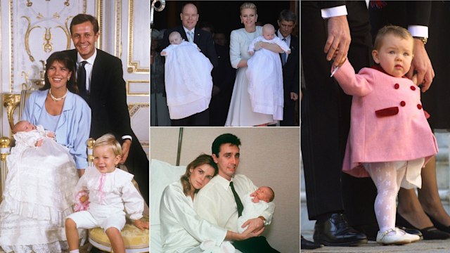 The royal monaco family with their babies through the years