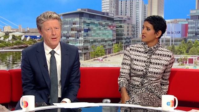 Charlie Stayt and Naga Munchetty on BBC Breakfast