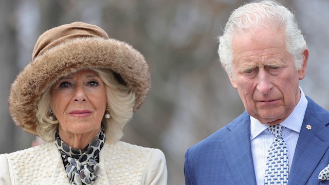 Prince Charles, Prince of Wales and Camilla, Duchess of Cornwall observe a moment of silence to honour and remember the Indigenous children who attended residential schools in Labrador and Northern Newfoundland 