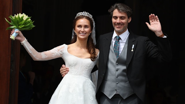  Ludwig Prince of Bavaria and his wife Sophie-Alexandra on their wedding day