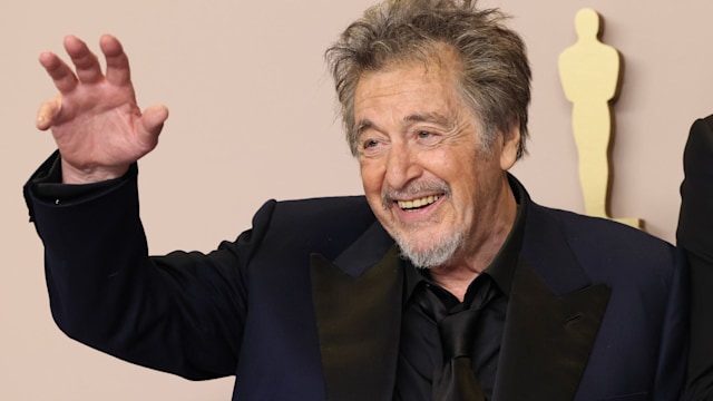 Al Pacino poses in the press room during the 96th Annual Academy Awards at Ovation Hollywood on March 10, 2024 in Hollywood, California.