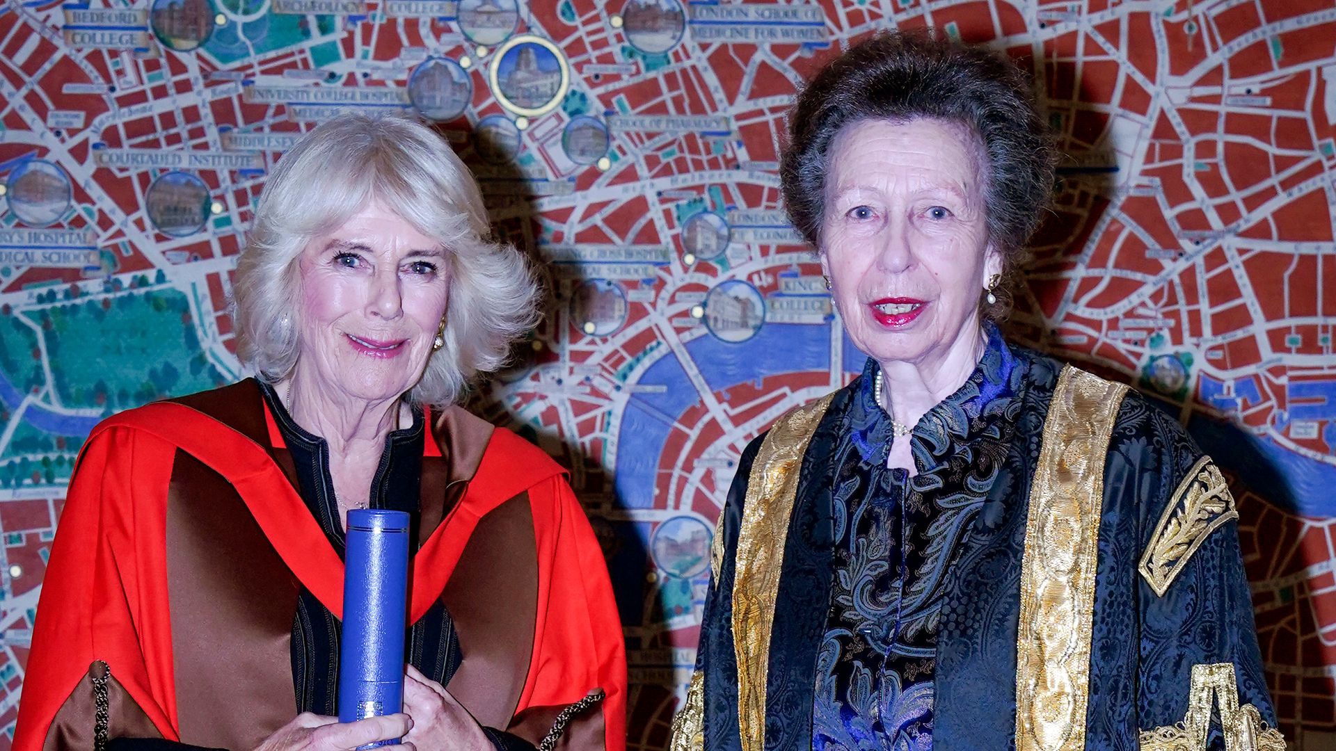 Princess Anne presents sister-in-law Queen Camilla with special honour in rare joint engagement