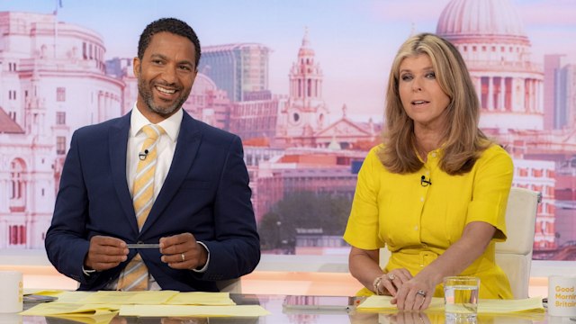 Sean Fletcher, Kate Garraway on 'Good Morning Britain' 