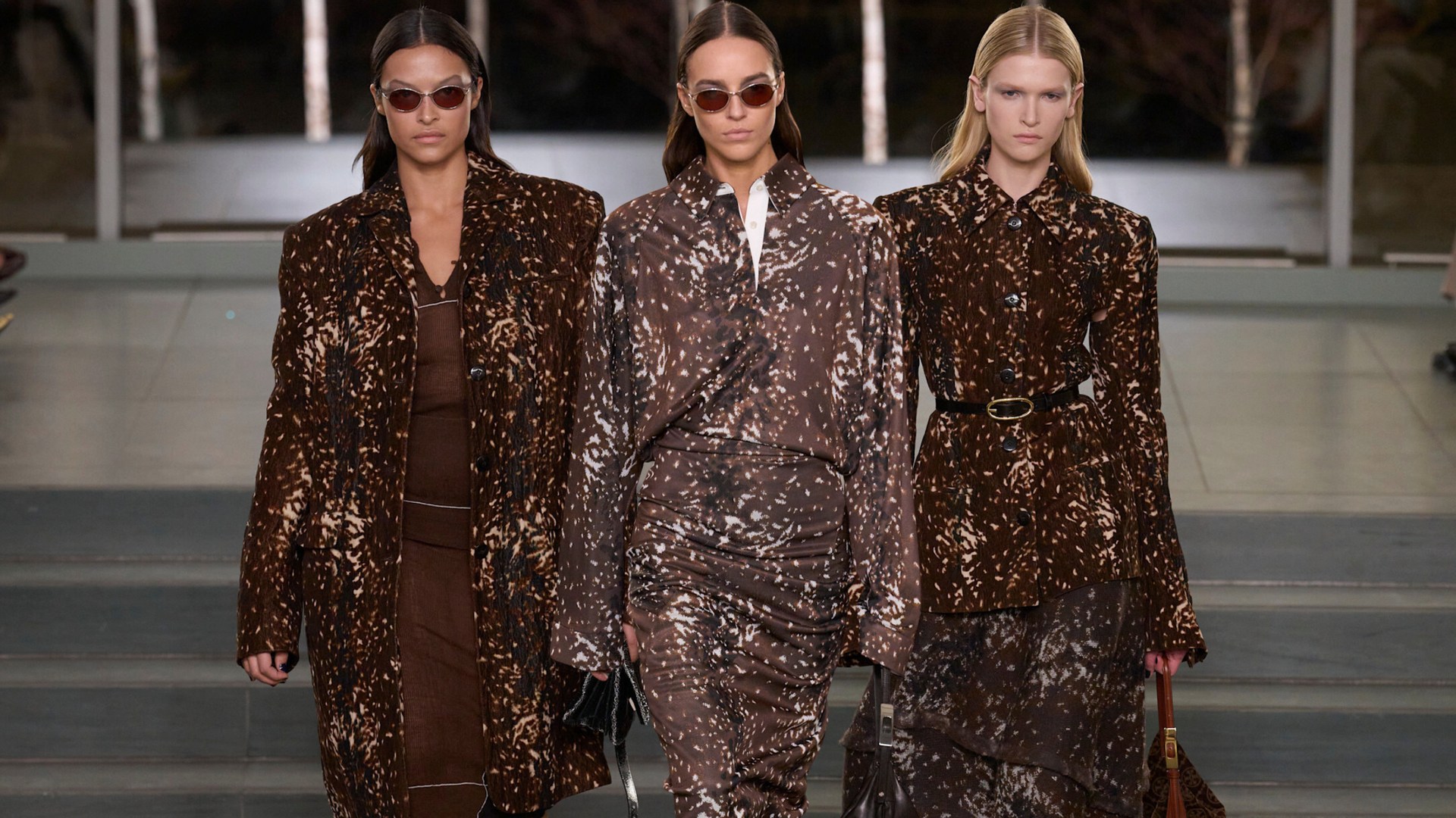 Want to stand out this season? Introducing Katie Holmes-approved deer print