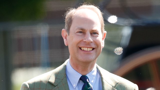 Prince Edward smiling at horse show