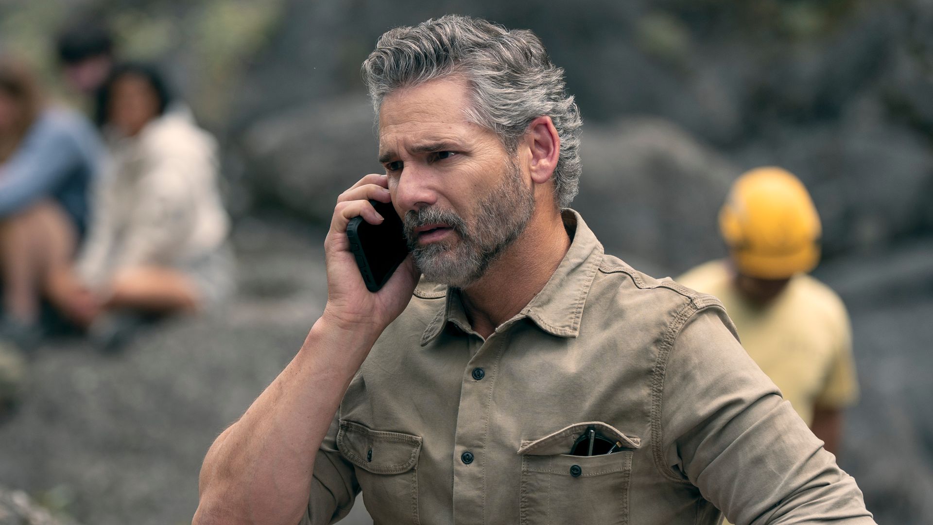 man speaking on phone