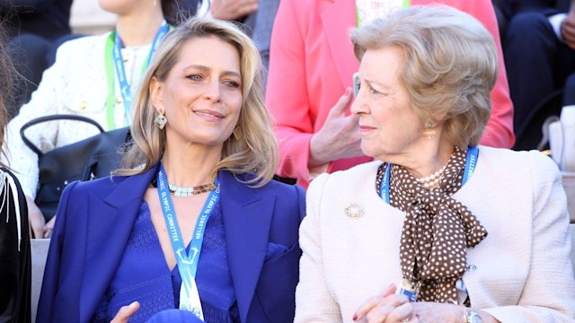 Princess Tatiana attend the Olympic handover ceremony with her former mother-in-law, Queen Anne-Marie