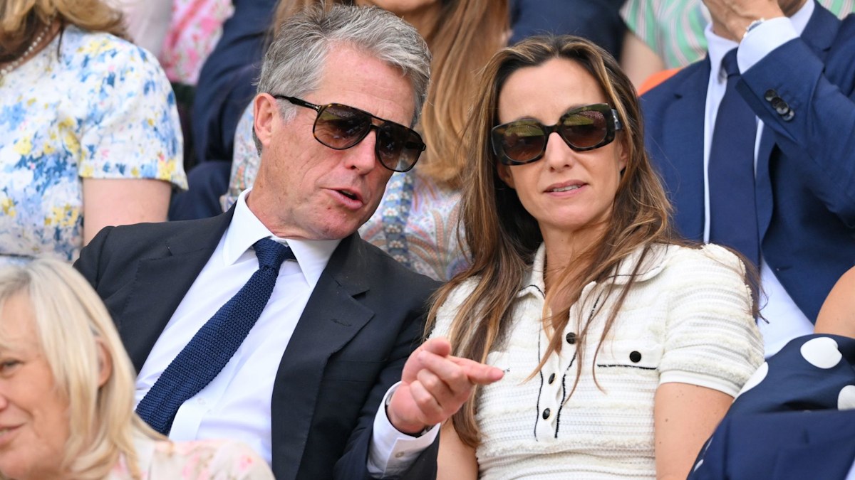 Hugh Grant and wife Anna Eberstein are the perfect couple as they make rare appearance
