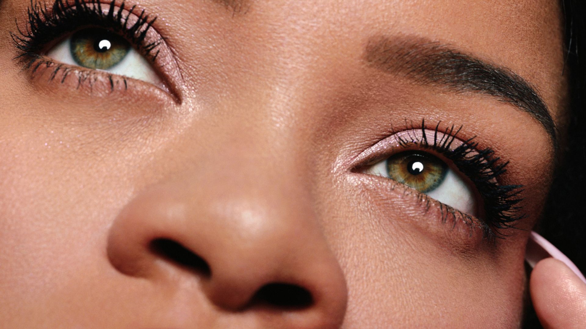 Rihanna wearing Fenty Beauty mascara