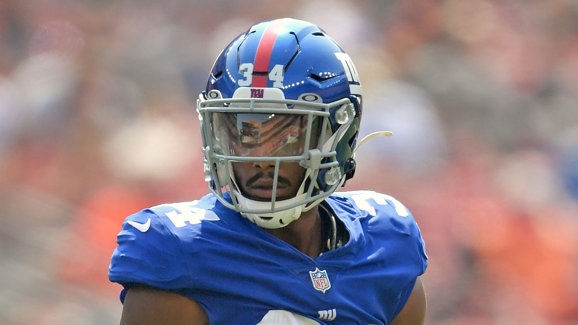 Defensive back Sam Beal #34 of the New York Giants