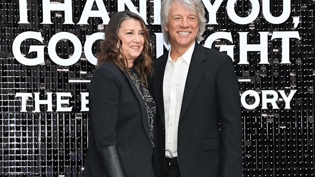 Dorothea Bongiovi and Jon Bon Jovi attend the UK Premiere of "Thank You, Goodnight: The Bon Jovi Story"