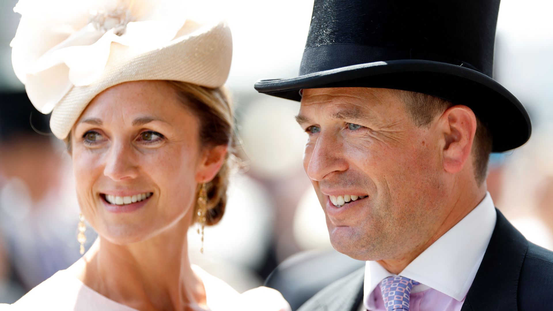 Harriet and Peter smiling at Royal Ascot