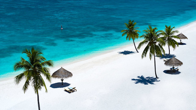 Atmosphere Kanifushi Maldives - aerial view of beach 