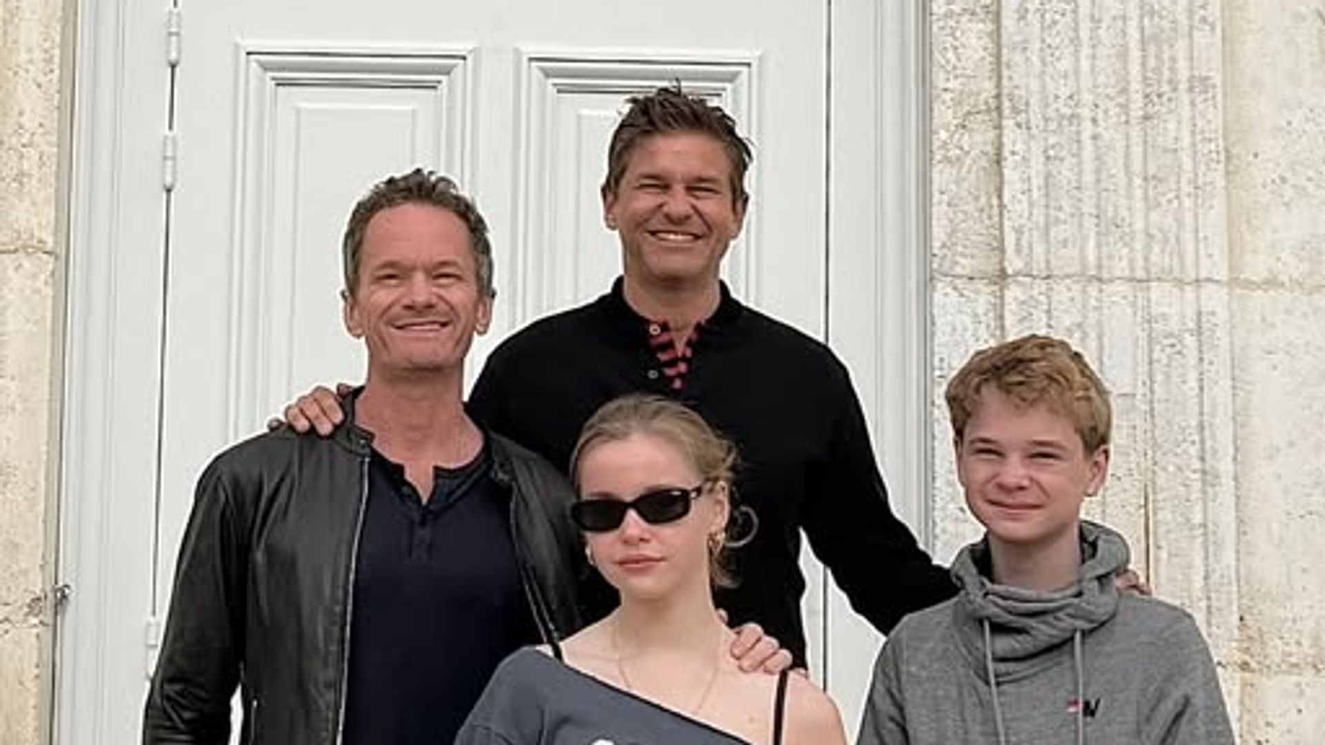 Neil Patrick Harris and David Burtka with their twins Harper and Gideon