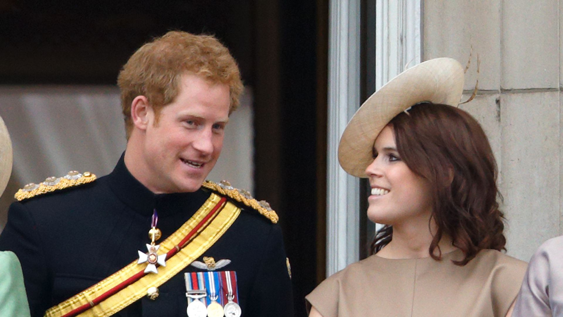 Eugenie and Harry at Trooping The Colour 2015