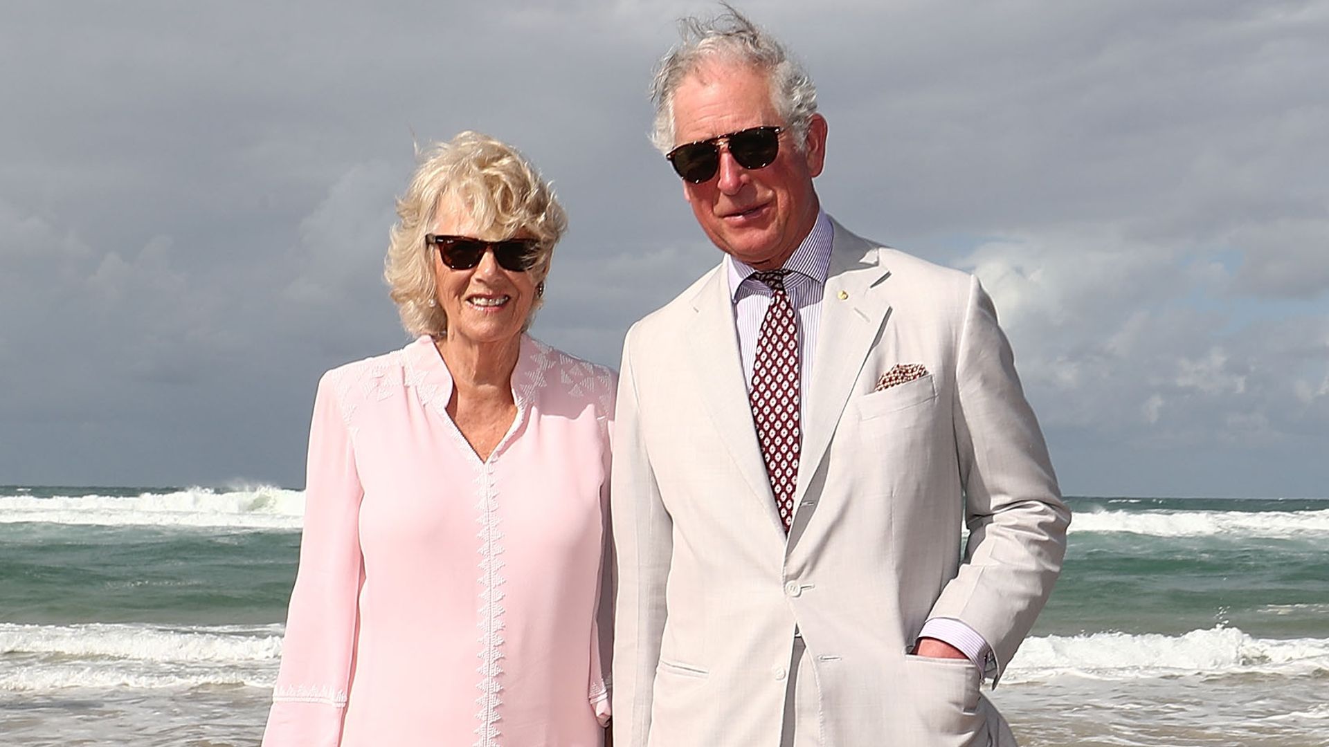 Charles and Camilla on Broadbeach, Australia in 2018