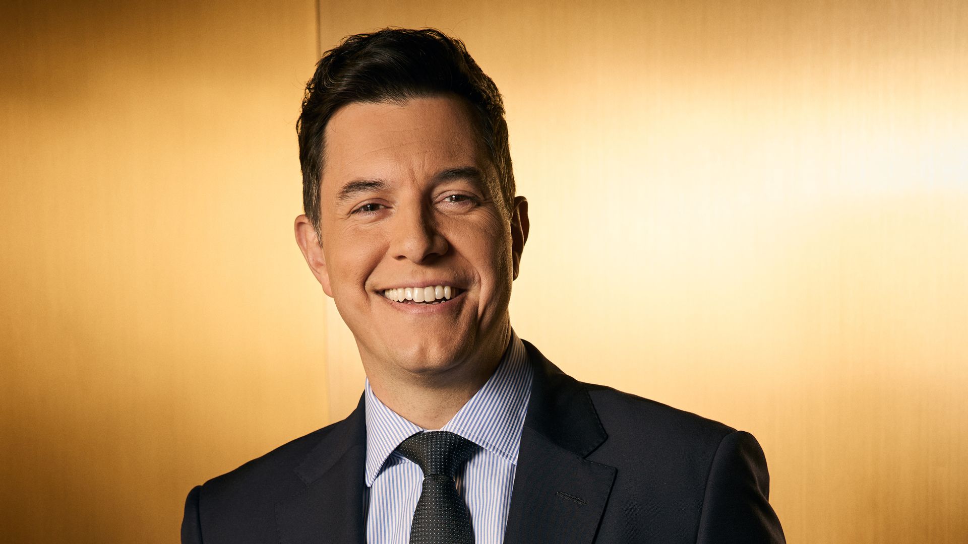 Tom Llamas during the NBCUniversal Upfronts, May 2025