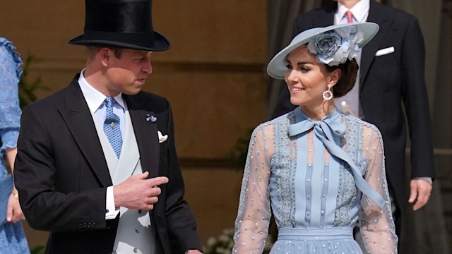 William and Kate at garden party