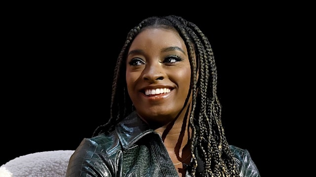Simone Biles speaks onstage during the Snap Inc 2022 NewFronts at Jazz at Lincoln Center on May 03, 2022 in New York City.