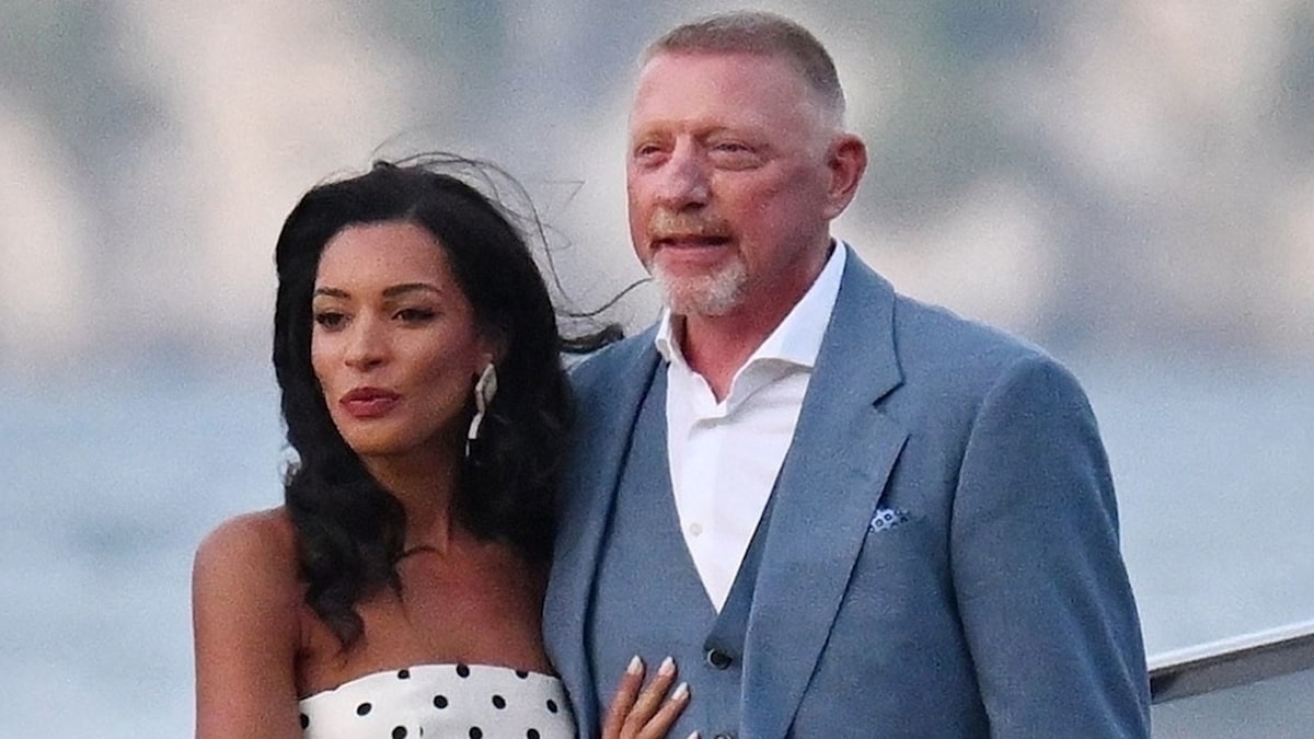 Wimbledon champion Boris Becker looks loved-up ahead of Italian nuptials with fiancée Lilian de Carvalho