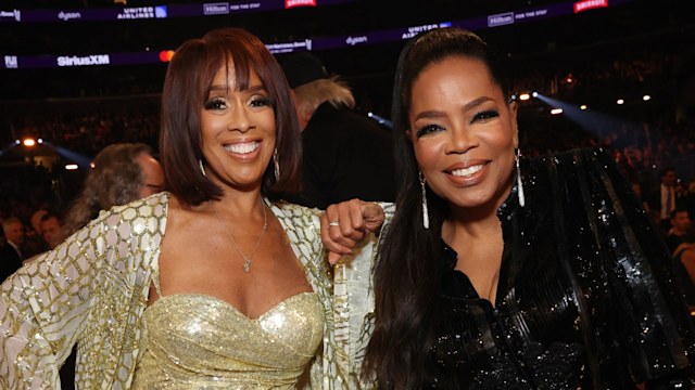 Gayle King and Oprah Winfrey attend the 66th GRAMMY Awards at Crypto.com Arena on February 04, 2024 in Los Angeles, California.