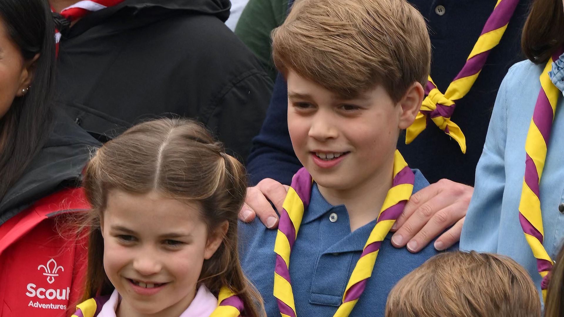 George, Charlotte and Louis volunteer with the Scouts