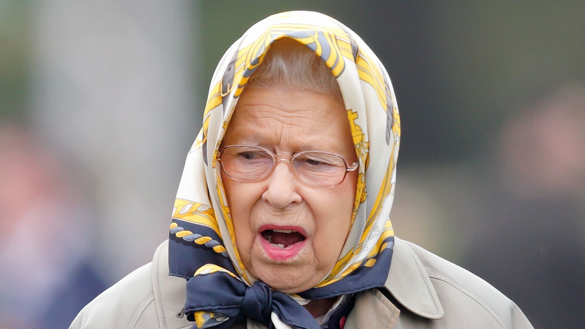 WINDSOR, UNITED KINGDOM - MAY 11: (EMBARGOED FOR PUBLICATION IN UK NEWSPAPERS UNTIL 48 HOURS AFTER CREATE DATE AND TIME) Queen Elizabeth II watches her horse 'Barber's Shop' win (for the second consecutive year) The Tattersalls and RoR Thoroughbred Ridden Show Series Championship on day 2 of the Royal Windsor Horse Show in Home Park on May 11, 2017 in Windsor, England. (Photo by Max Mumby/Indigo/Getty Images)