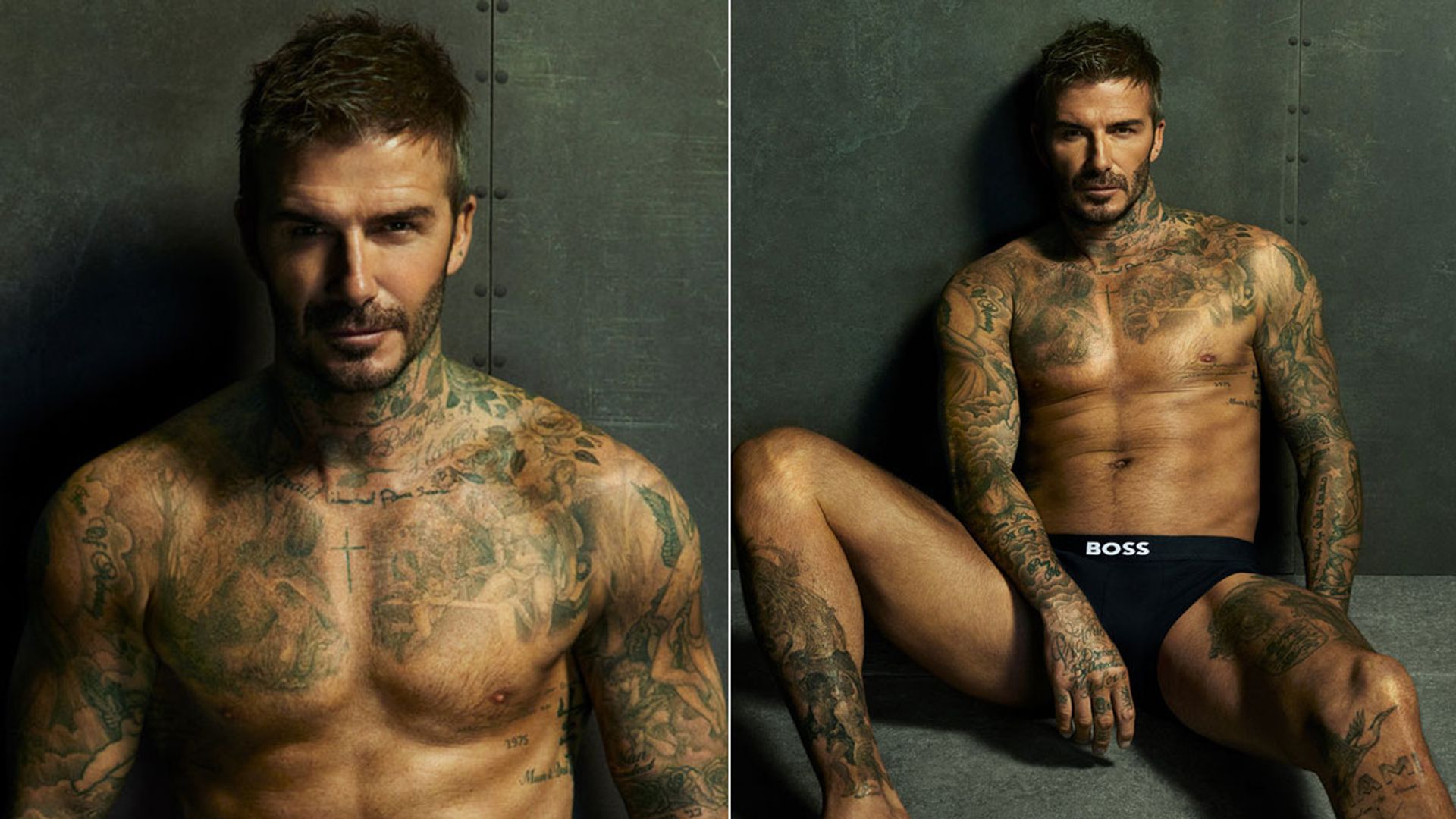 David Beckham, 49, smoulders in racy underwear photos to make big announcement