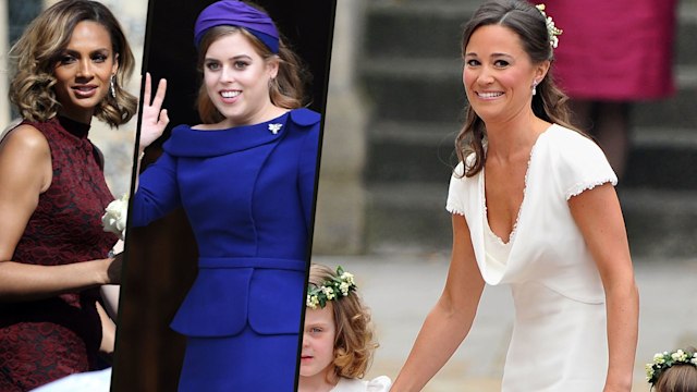 Pippa Middleton, Princess Beatrice and Alexandra Burke as maids of honour