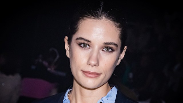Ella Travolta attends Lola Casademunt by Maite fashion show during Mercedes Benz Fashion Week Madrid at Ifema on February 22, 2025 in Madrid, Spain