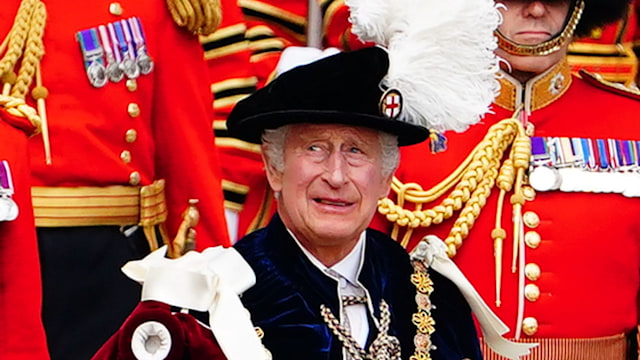 King Charles leading his first Order of the Garter service