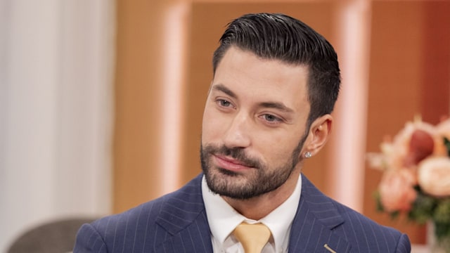 Giovanni Pernice looking expressionless on This Morning
