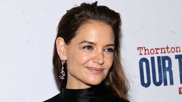 Katie Holmes attends the Broadway opening night of "Our Town" at the Barrymore Theatre on October 10, 2024 in New York City