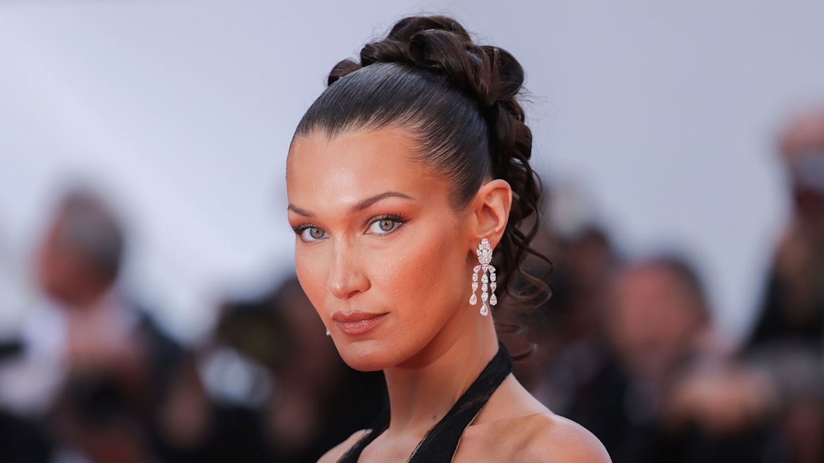 Bella Hadid debuts bold hair transformation in plunging co-ord