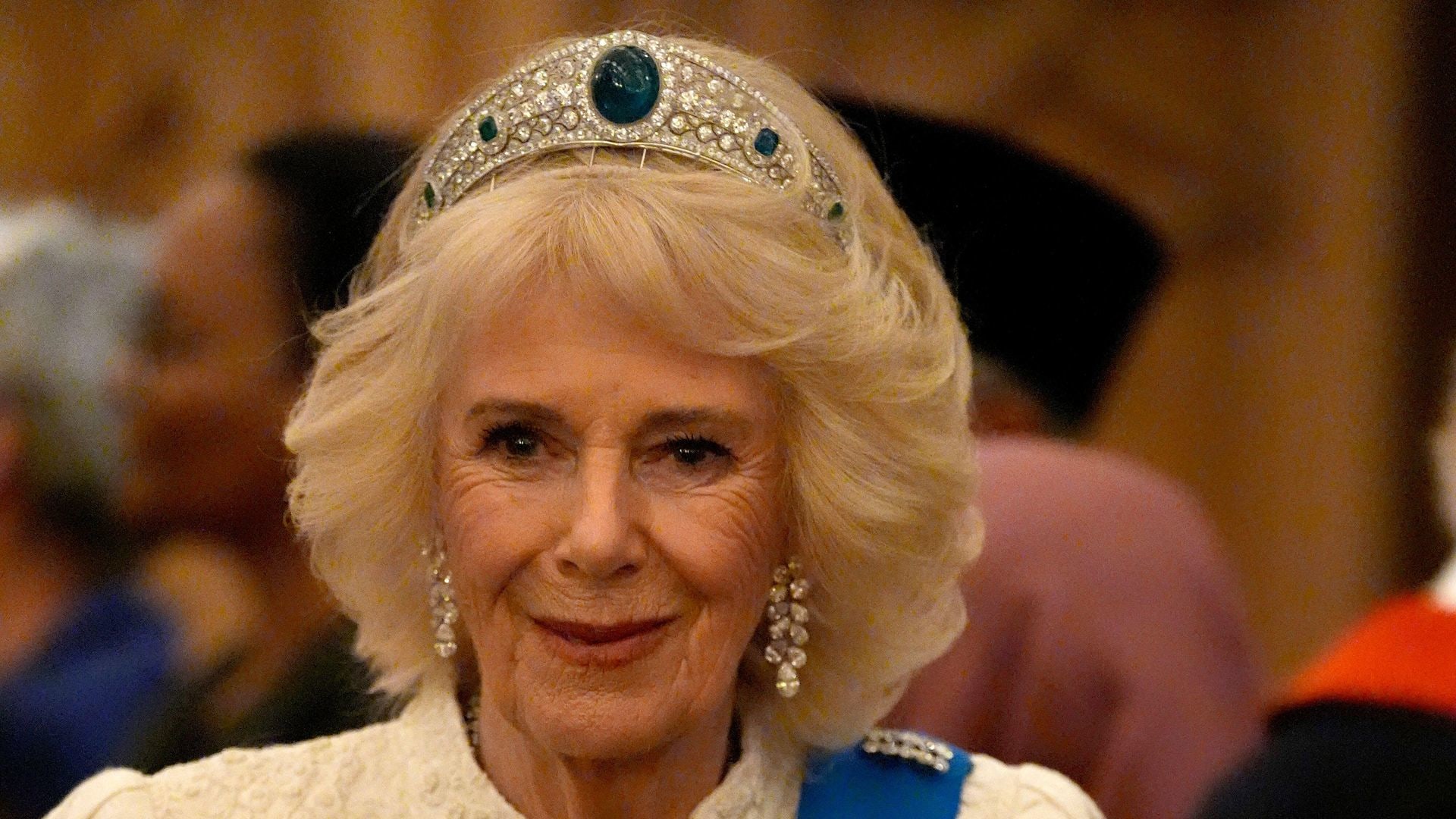 The Queen wowed in an emerald tiara