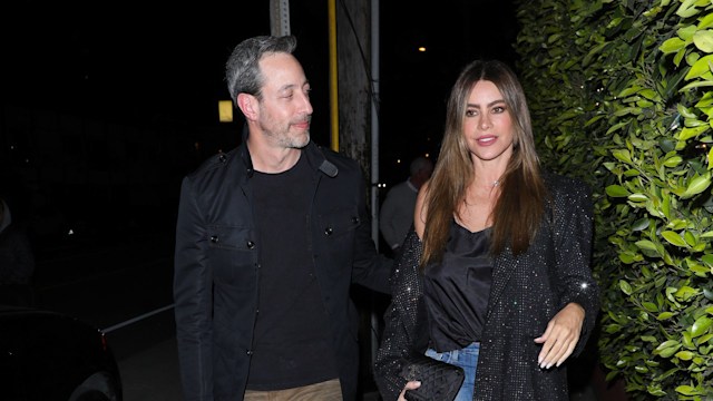 sofia vergara justin saliman walking la