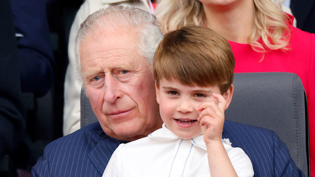 King Charles and Prince Louis at the Platinum Jubilee concert in 2022