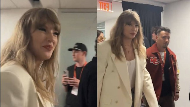 Taylor Swift arrives at Super Bowl LIX
