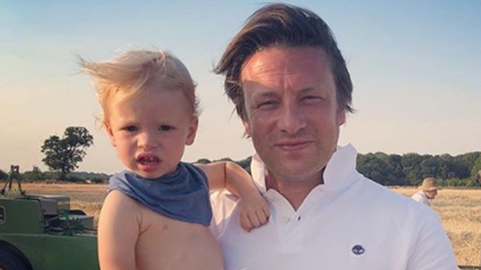 jamie oliver with river