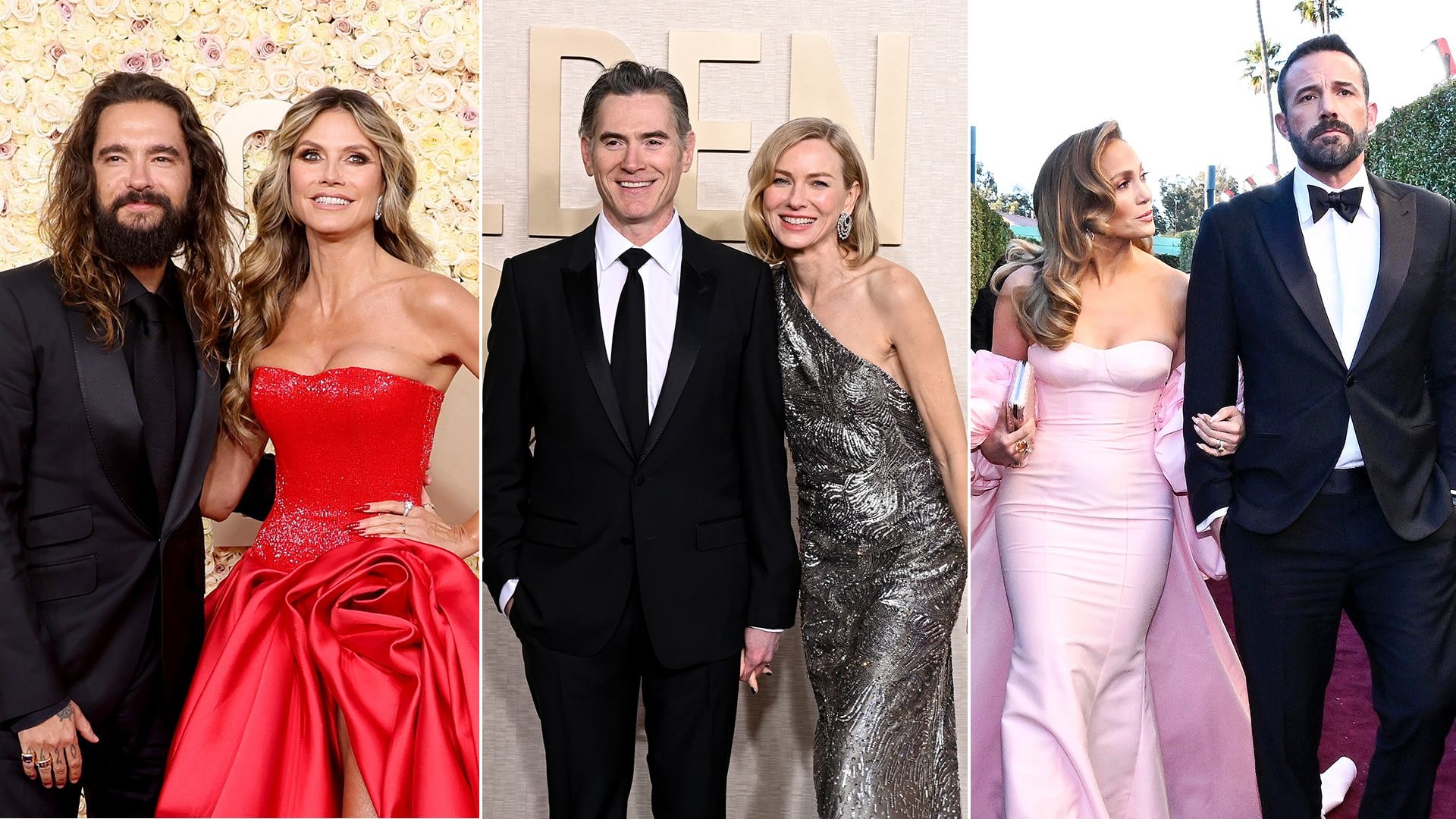 Golden Globes cutest couples Heidi Klum and Tom Kaulitz, Billy Crudup and Naomi Watts, Jennifer Lopez and Ben Affleck