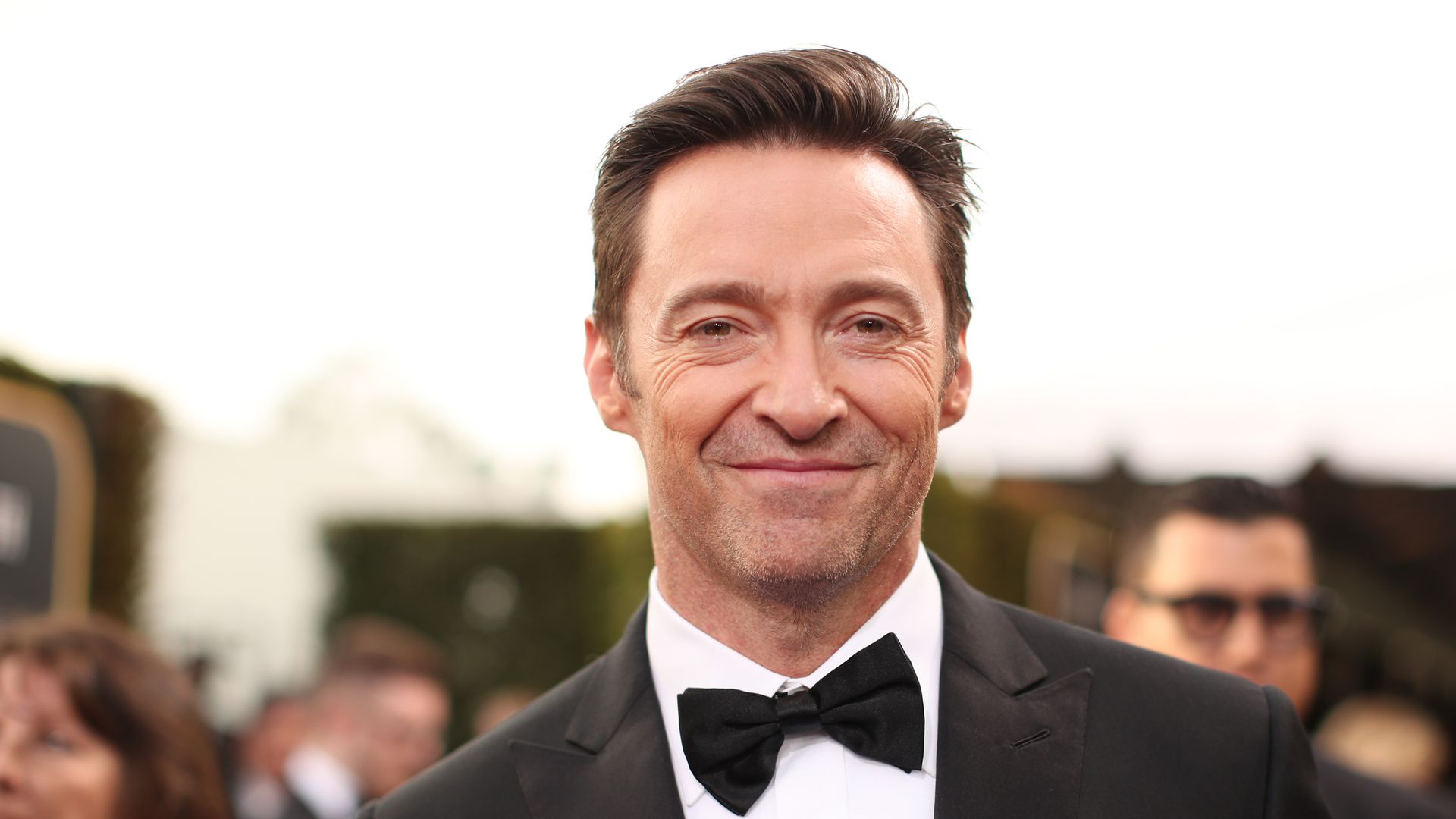 75th ANNUAL GOLDEN GLOBE AWARDS -- Pictured: Actor Hugh Jackman arrives to the 75th Annual Golden Globe Awards held at the Beverly Hilton Hotel on January 7, 2018.