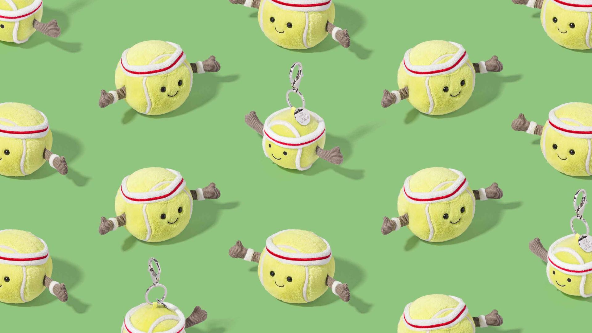 Jellycat has the perfect tennis inspired bag charm - just in time for Wimbledon