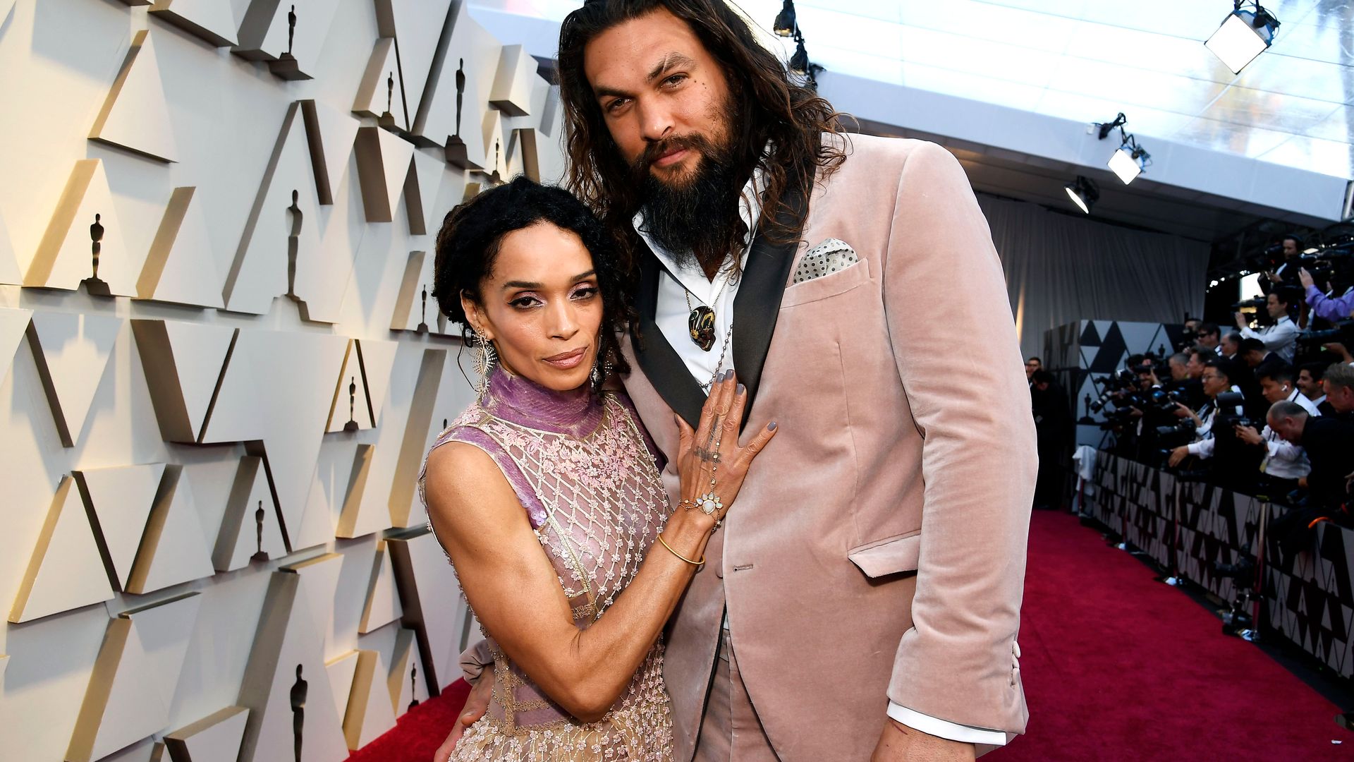 Lisa Bonet and Jason Momoa attend the 91st Annual Academy Awards at Hollywood and Highland on February 24, 2019 in Hollywood, California.
