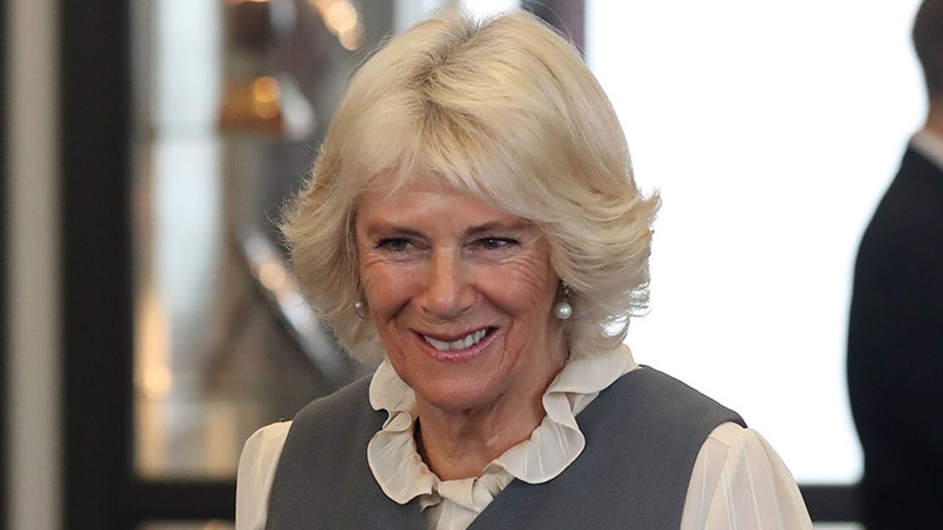 camilla parker bowles checked outfit