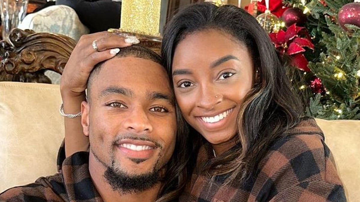 Simone Biles stuns in bridal gown in new pictures from wedding to NFL ...