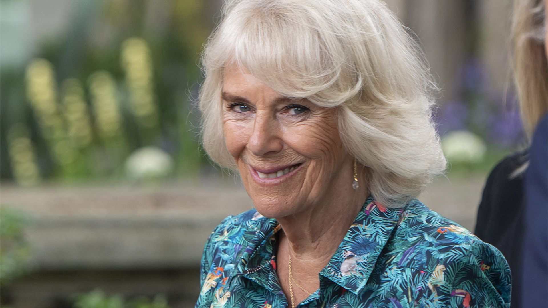 Duchess Camilla steps out in an eye-catching statement dress