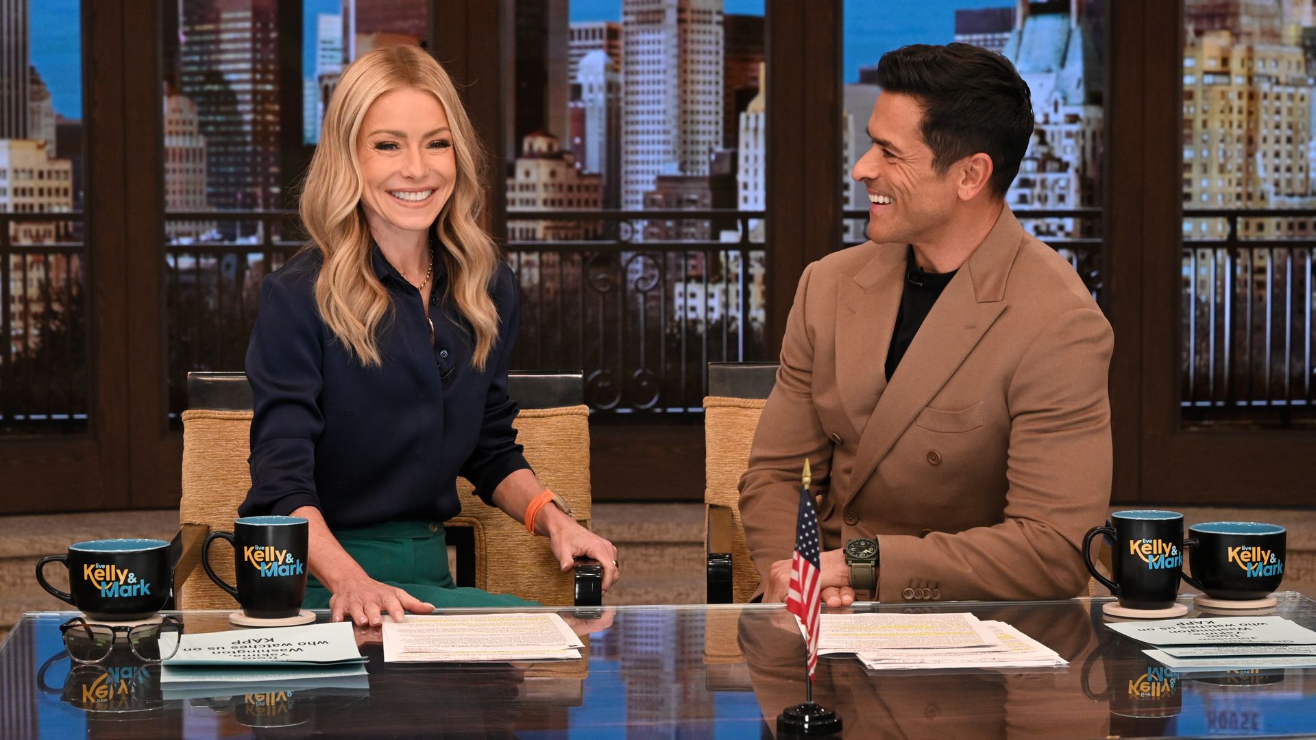 Kelly Ripa and Mark Consuelos co-host "Live with Kelly and Mark"
